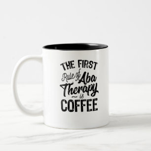 ABA-terapi är kaffe Två-Tonad Mugg