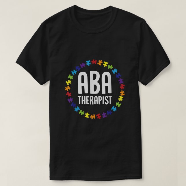 ABA Therapist Mentoring Behavior Analyst Autism te T Shirt (Design framsida)