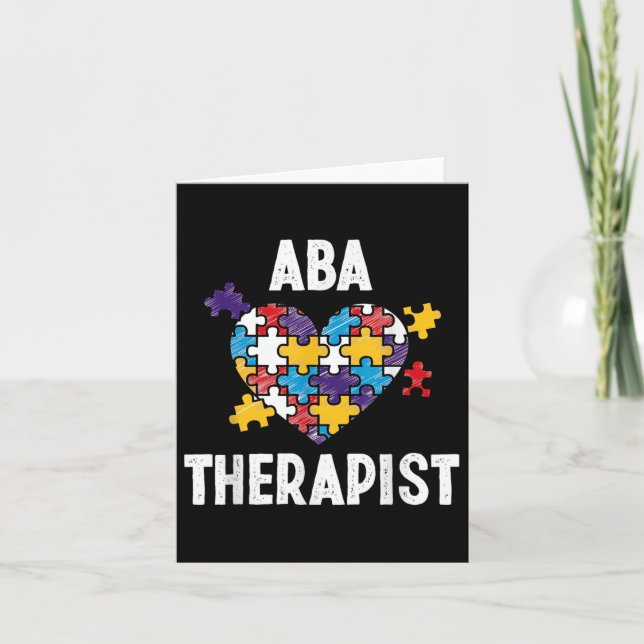 Aba Therapist Training Behavior Analyst Autism Kort (Framsida)