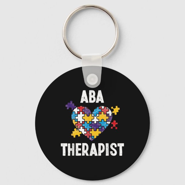 Aba Therapist Training Behavior Analyst Autism Nyckelring (Framsida)