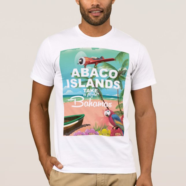 Abaco Islands semester poster T Shirt (Framsida)