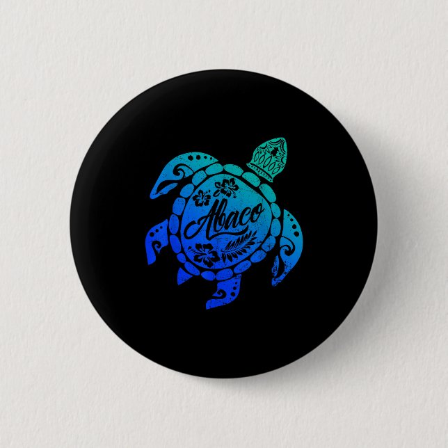 Abaco Tribal Sea Turtle Bahamas Beach Vacation  Knapp (Framsida)
