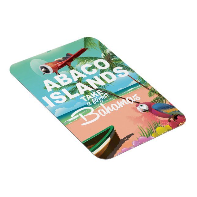 Abacoöarnas semesterplakat magnet (Högersidan)