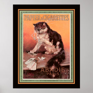 Abadie vintage Papier 'cigaretter Poster