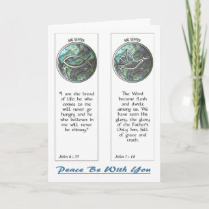 Abalone Dove and Fish Bokmärken Notecard Kort