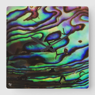 ABALONE FYRKANTIG KLOCKA