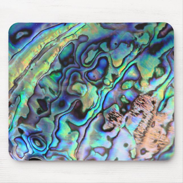 Abalone paua snäcka mousepad musmatta (Framsidan)