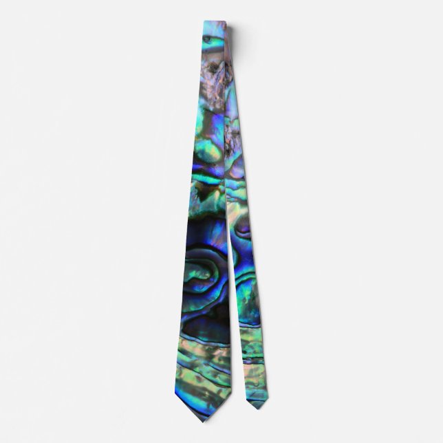 Abalone paua snäcka naturdesign slips (Framsida)
