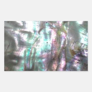 Abalone Snäcka Rektangulärt Klistermärke