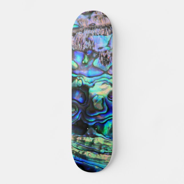 Abalone snäcka vacker paua-detalj skateboard bräda 20 cm (Framsida)
