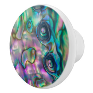 Abalone Titta på dörrknoppar, keramiska ritplatt Knopp
