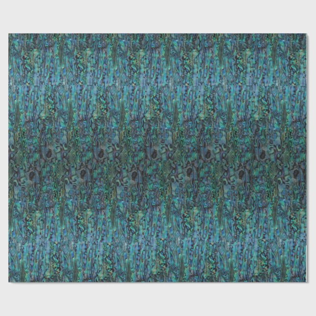 Abalonesnäcka som slår in papper presentpapper (Platt)