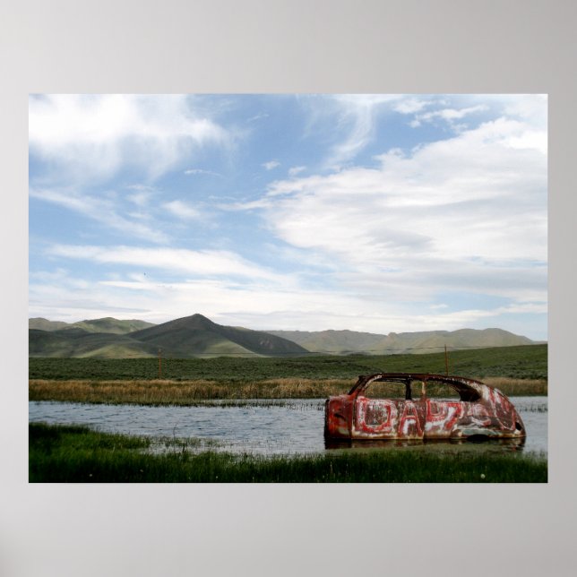 Abandon Car Scenia Photo Poster (Framsidan)