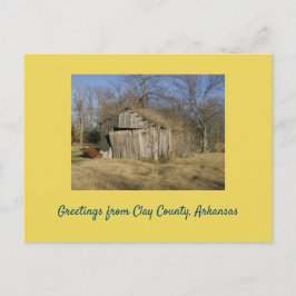 Abandoned Barn in Arkansas Vykort