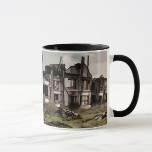 Abandoned Byggnad Post Apocalypse Mugg