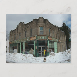 Abandoned Drug Store Photography Postcard Vykort