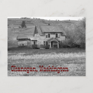 Abandoned Homestead Okanogan Washington Vykort