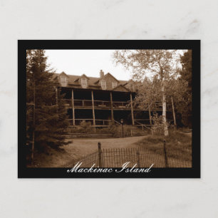 Abandoned Hotel Mackinac Island Vykort