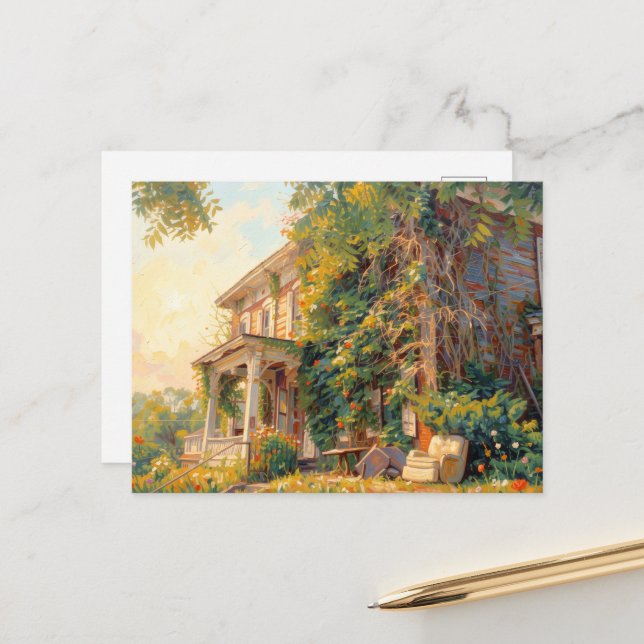 Abandoned House with the furniture included Vykort (Fram/Back In Situ)