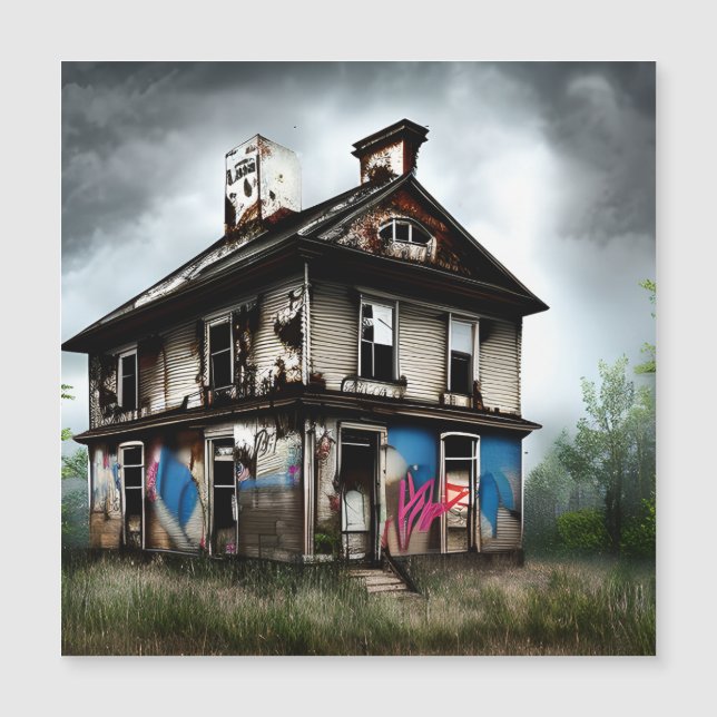 Abandoned Old House Spray Paint Graffiti (Framsida)