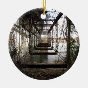 Abandoned överbryggar på Belleislen Julgransprydnad Keramik