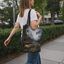 Abandoned Port — Pirate Harbor Scene Poster Tygkasse