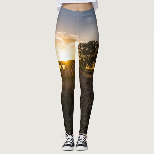 Abandoned Shed Colorado Sunset Leggings (Framsida)