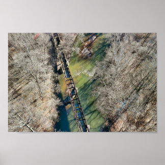 Abandoned Tåg Trestle Royersford PA Poster