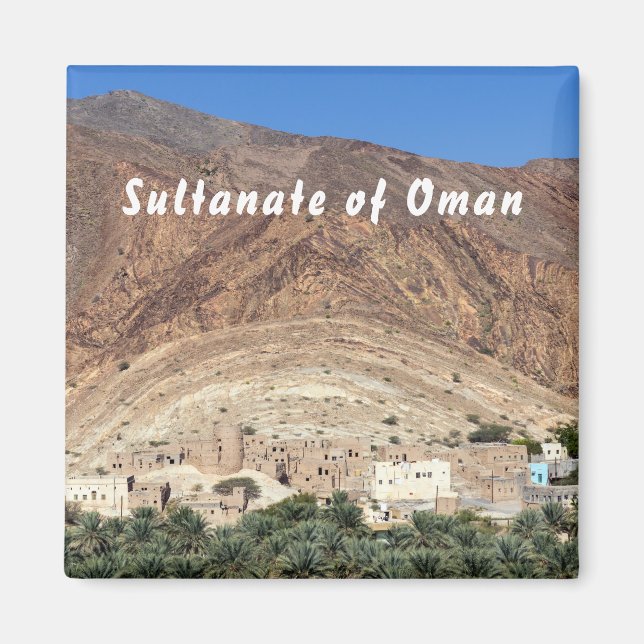 Abandoned Village Birkat Al Mawz - Oman Magnet (Framsidan)