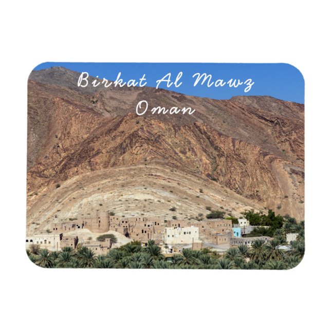 Abandoned Village Birkat Al Mawz - Oman Magnet (Horisontell)