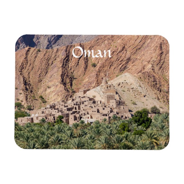 Abandoned Village Birkat-Al-Mouz - Oman Magnet (Horisontell)