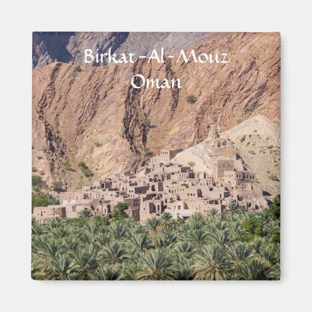 Abandoned Village Birkat-Al-Mouz - Oman Magnet (Framsidan)
