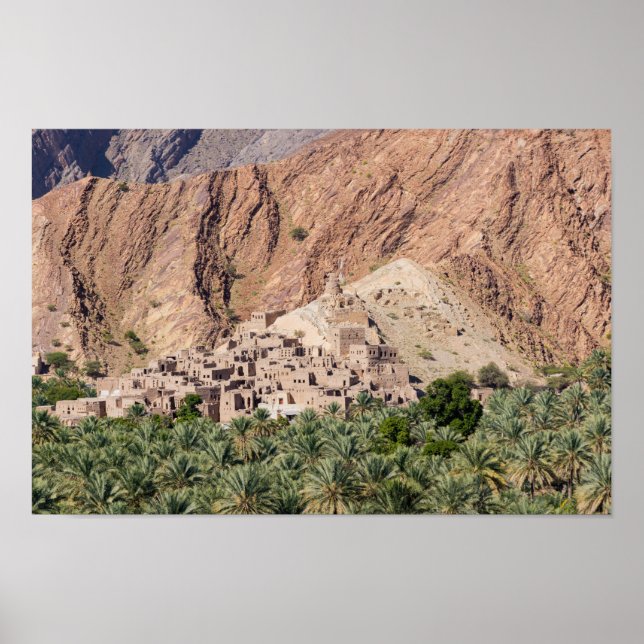 Abandoned Village Birkat-Al-Mouz - Oman Poster (Framsidan)