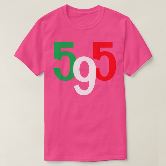 Abarth 595 Italienska T Shirt (Design framsida)