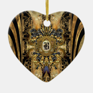 Abasham Victorian Monogram Julgransprydnad Keramik