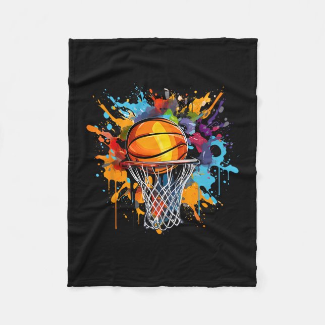 Äbäsketllco. Colorful Sketll Graphic  Fleecefilt (Framsidan)