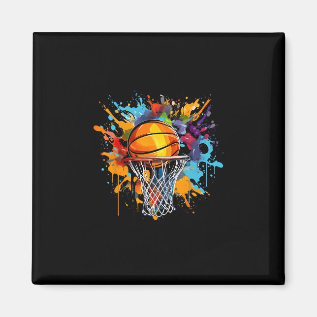 Äbäsketllco. Colorful Sketll Graphic  Magnet (Framsidan)