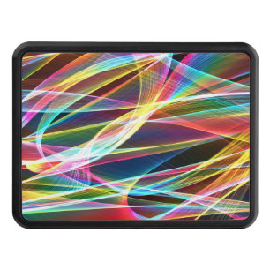 Abastract light rosett band Trailer Hitch Cover Dragkroksskydd