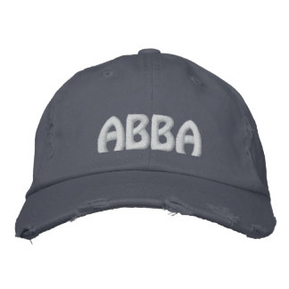 ABBA - Aramaic ord för far. Broderad Keps