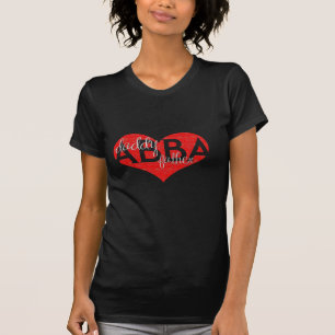 Abba hjärta tee shirt
