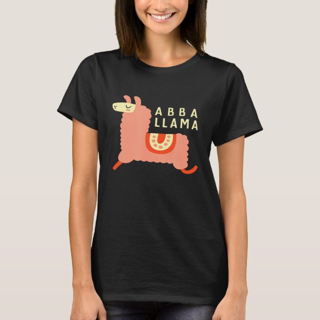 Abba Llama T Shirt (Framsida)