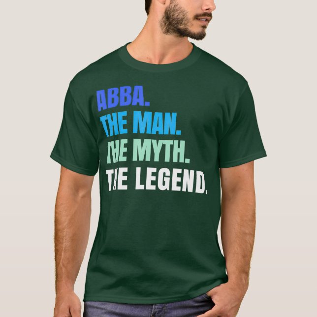 Abba människan myten om den hebreiska bokstaven t shirt (Framsida)