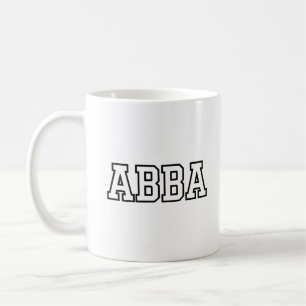 Abba Namn Typografi Design Kaffemugg