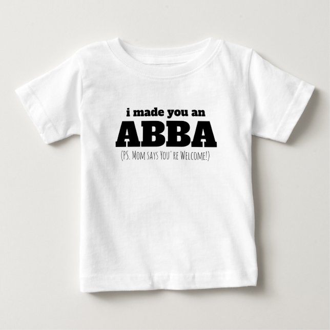 Abba Pappa äldsta Fars dag-gåva från barn T Shirt (Framsida)