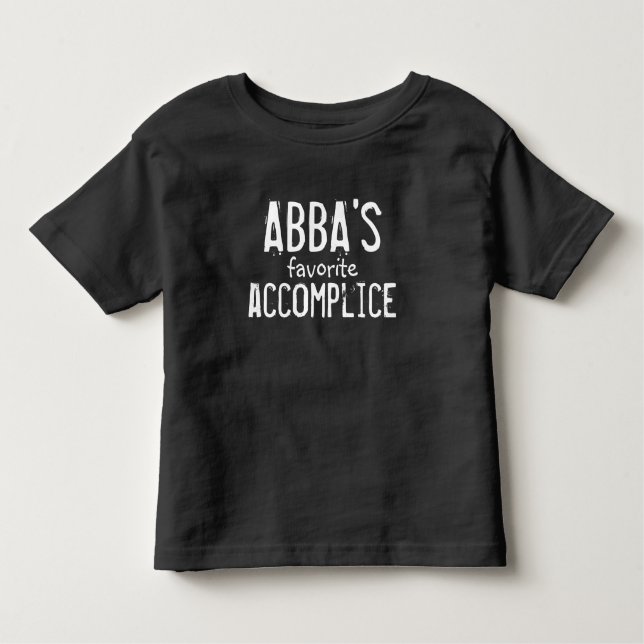 Abba Pappa Funny Joke Accomce Fars dag Gift T Shirt (Framsida)