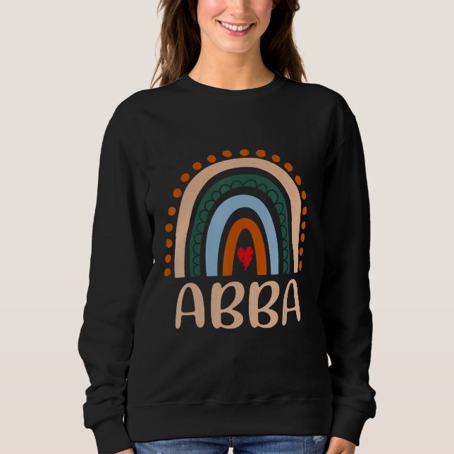 Abba Rainbow Grandma Cute Mothers Day  Abba T Shirt (Framsida)