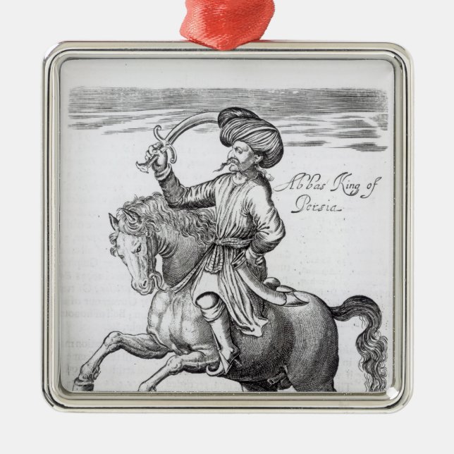 Abbas kung av Persien Julgransprydnad Metall (Framsidan)
