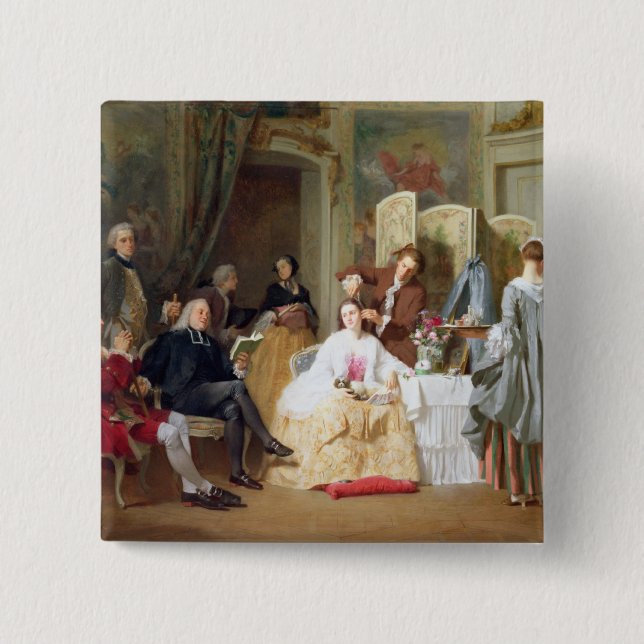 Abbe Prevost läs- "Manon Lescaut", 1856 Knapp (Framsida)