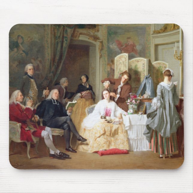 Abbe Prevost läs- "Manon Lescaut", 1856 Musmatta (Framsidan)