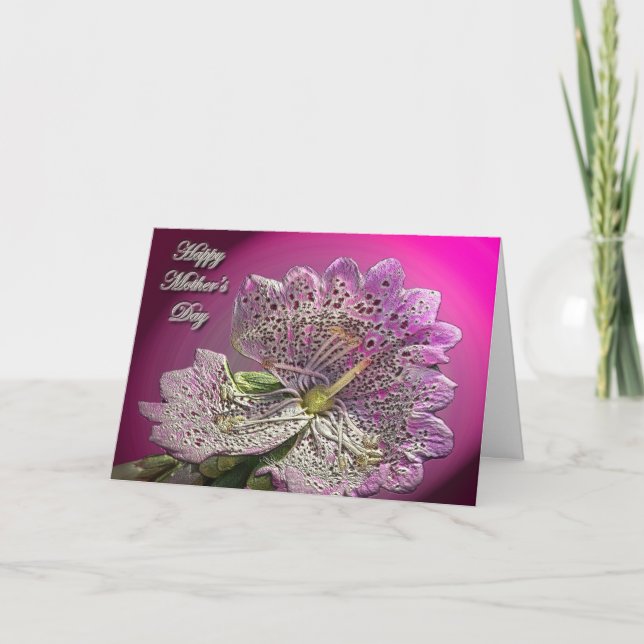 Abberant Foxglove Mors dag Card Kort (Framsida)